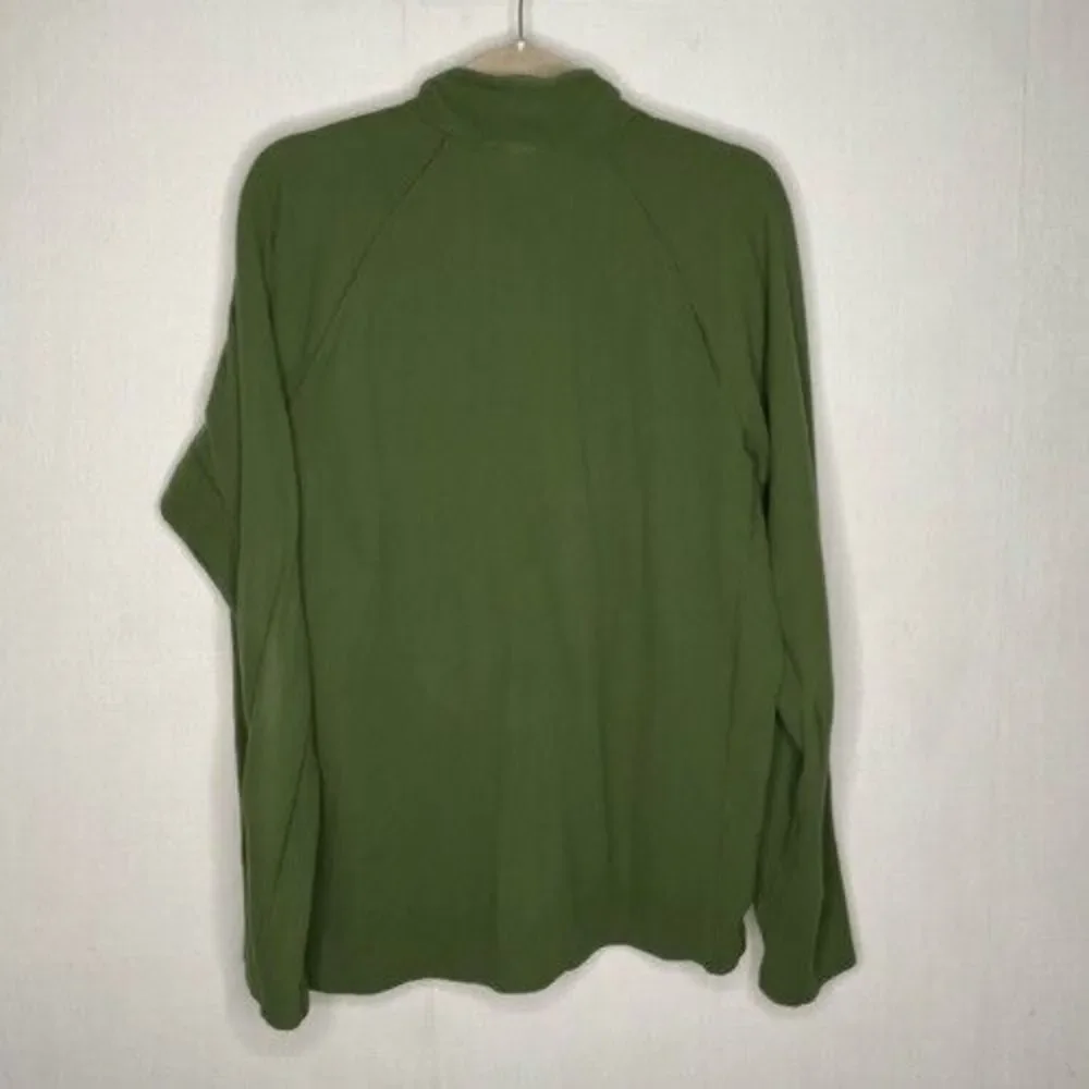 The North Face Mens‎ Size XL Green 1/2 Zip Mocneck Fleece Base Layer Sweatshirt